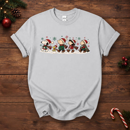 Christmas Friends Winter Walk Holiday T-Shirt