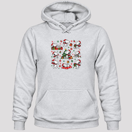 Christmas Santa Hat Holiday Gift Collage Hoodie