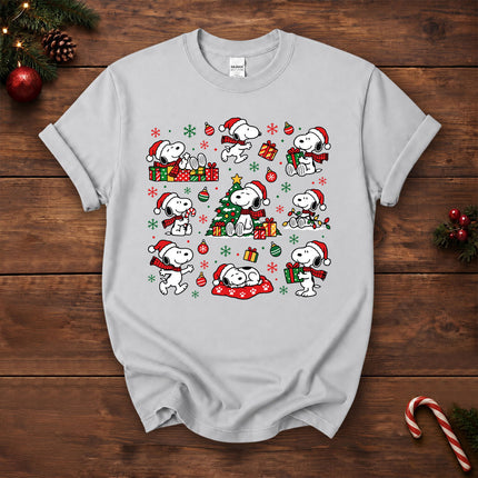 Christmas Santa Hat Gift Pattern T-Shirt