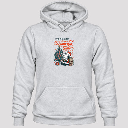 Most Wonderful Time Christmas Tree Holiday Gifts Hoodie