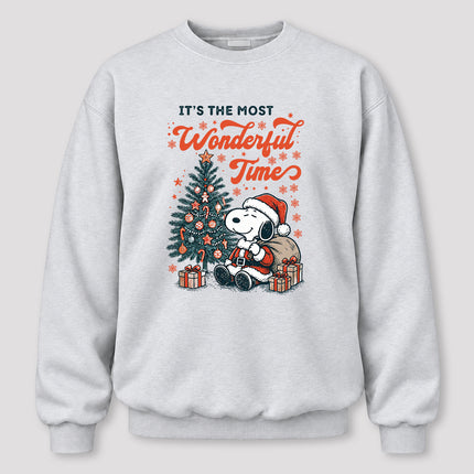 Most Wonderful Time Christmas Tree Gifts Sweatshirt
