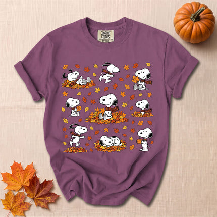Comfort Colors Fall Autumn Leaves Cozy Season T-Shirt