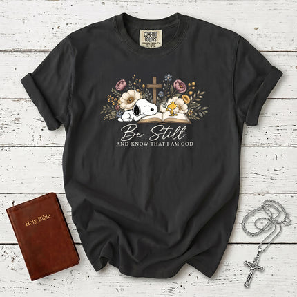 Comfort Colors Be Still and Know That I Am God Christian Bible Verse T-Shirt
