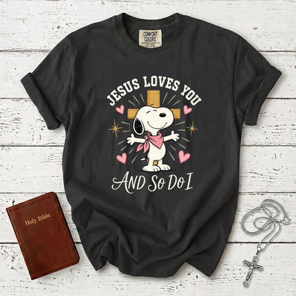 Comfort Colors Jesus Loves You And So Do I Christian Faith Cross T-Shirt