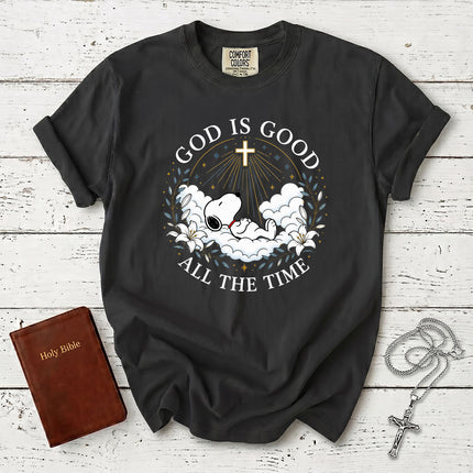 Comfort Colors God Is Good All The Time Christian Cross Heaven Faith Gift T-Shirt