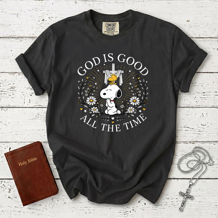 Comfort Colors God Is Good All The Time Christian Prayer Cross Easter Gift T-Shirt