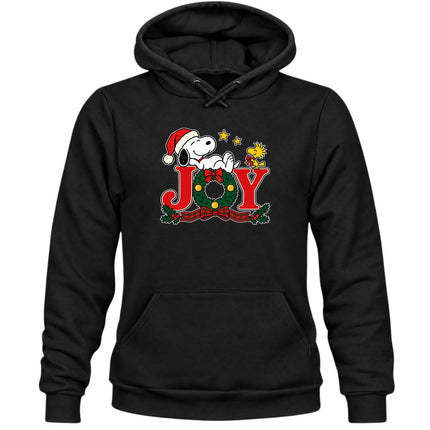 Christmas Joy Wreath Festive Holiday Hoodie