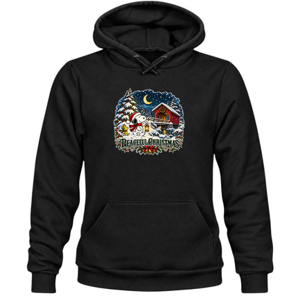 Peaceful Christmas Snowy Covered Bridge Winter Wonderland Hoodie
