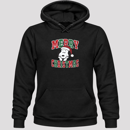 Merry Christmas Vintage Distressed Santa Hat Hoodie