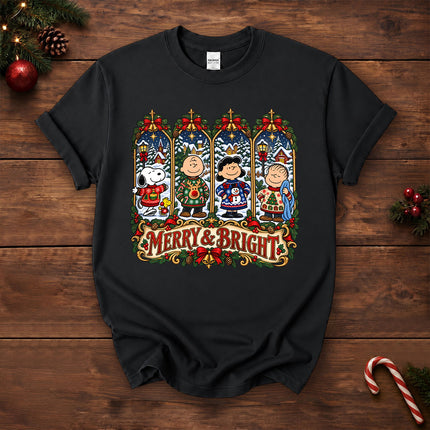 Merry and Bright Christmas Winter Village T-Shirt