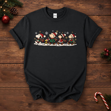 Christmas Friends Winter Walk Holiday T-Shirt