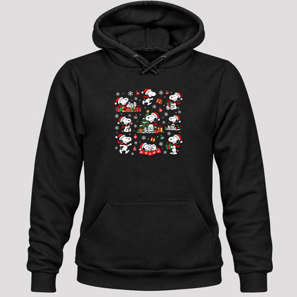 Christmas Santa Hat Holiday Gift Collage Hoodie