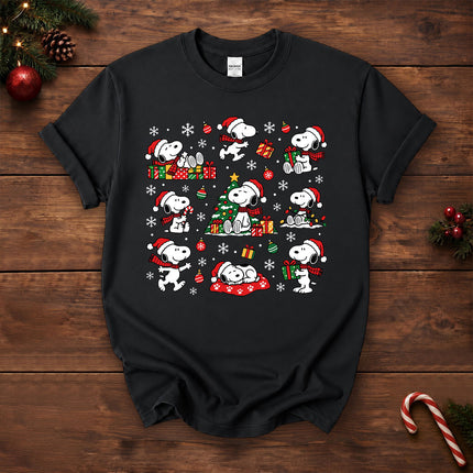 Christmas Santa Hat Gift Pattern T-Shirt