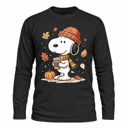 Fall Coffee Pumpkin Cozy Autumn Long Sleeve T-Shirt