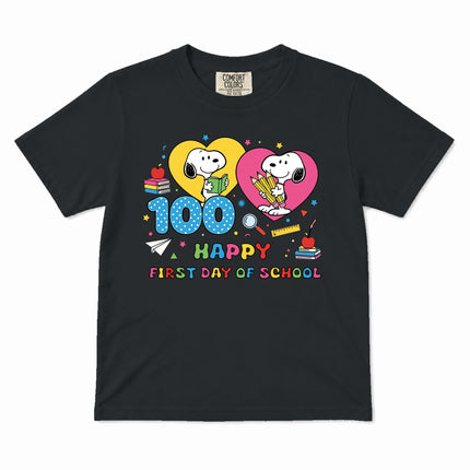 Comfort Colors 100 Days of School Happy Classroom Kid T-Shirt