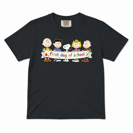 Comfort Colors First Day of School Back To School Friends Kid T-Shirt