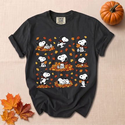 Comfort Colors Fall Autumn Leaves Cozy Season T-Shirt