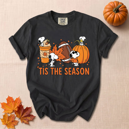 Comfort Colors Fall Football Pumpkin Season T-Shirt