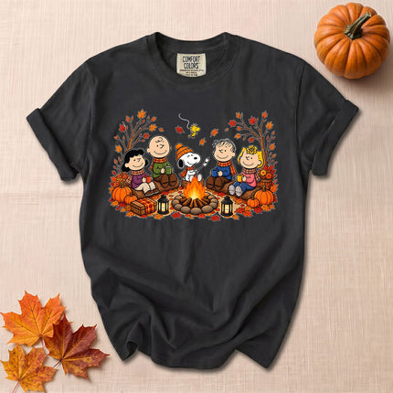 Comfort Colors Fall Autumn Campfire Pumpkin Cozy Season T-Shirt