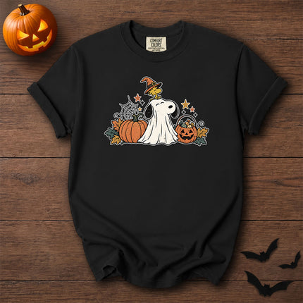 Comfort Colors Cute Ghost Pumpkin Halloween Graphic T-Shirt