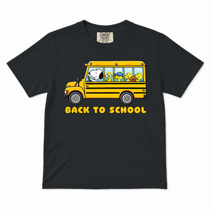 Comfort Colors Back To School School Bus First Day Kid T-Shirt