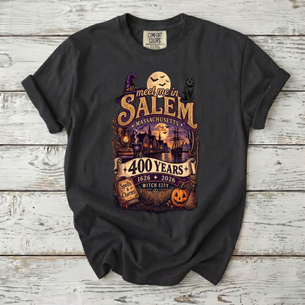 Comfort Colors Salem Witch City 400 Years Massachusetts T-Shirt