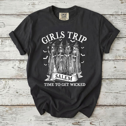 Comfort Colors Salem Witch Girls Trip Halloween T-Shirt