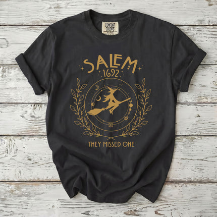 Comfort Colors Salem Witch 1692 Celestial They Missed One T-Shirt