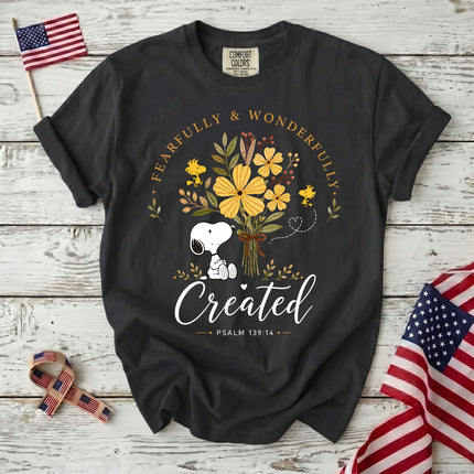 Comfort Colors Fearfully and Wonderfully Created Psalm 139:14 T-Shirt
