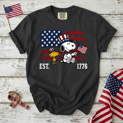 Comfort Colors EST 1776 250th Anniversary USA Uncle Sam Dog T-Shirt