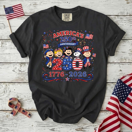 Comfort Colors America 250th Anniversary 1776-2026 Patriotic Friends T-Shirt