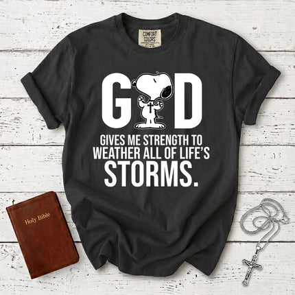 Comfort Colors God Gives Me Strength Christian T-Shirt