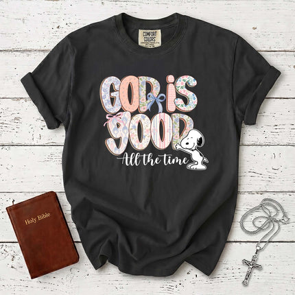 Comfort Colors God Is Good All The Time Snoopy T-Shirt