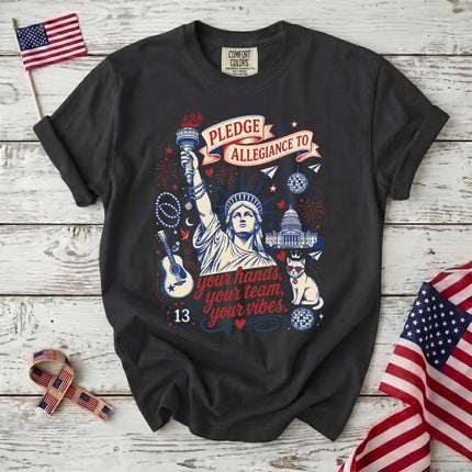 Comfort Colors Liberty of Freedom Patriotic Pledge of Allegiance American T-Shirt