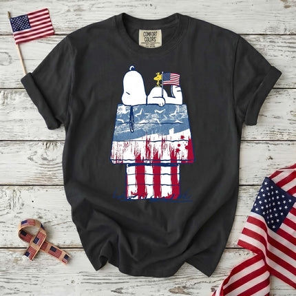 Comfort Colors 250th Anniversary USA Patriotic Doghouse T-Shirt