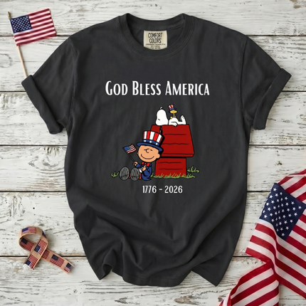 Comfort Colors God Bless America 1776 2026 T-Shirt