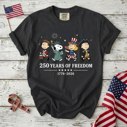 Comfort Colors 250 Years Of Freedom USA Historical Parade Squad T-Shirt