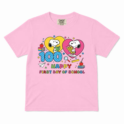Comfort Colors 100 Days of School Happy Classroom Kid T-Shirt
