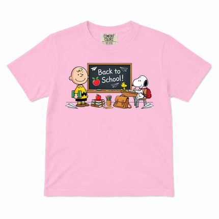 Comfort Colors Back To School Classroom Blackboard First Day Kid T-Shirt