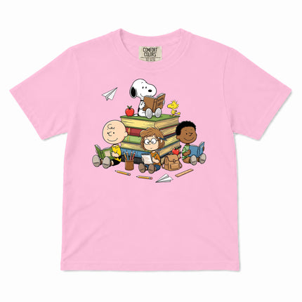 Comfort Colors Back To School Reading Books Classroom Kid T-Shirt