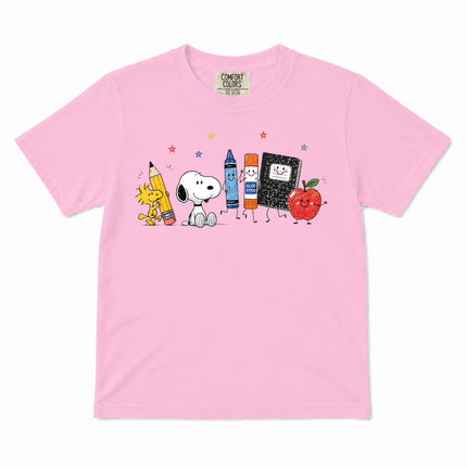 Comfort Colors Back To School Cute School Supplies Kid T-Shirt