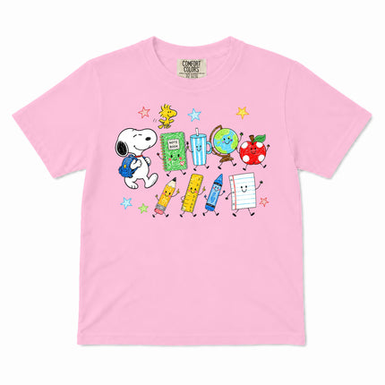 Comfort Colors Back To School School Supplies Globe Notebook Kid T-Shirt