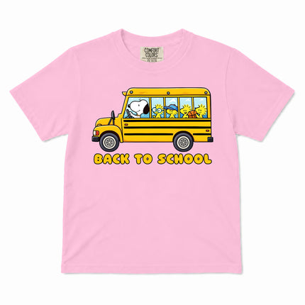 Comfort Colors Back To School School Bus First Day Kid T-Shirt