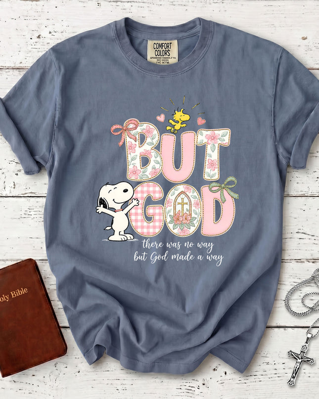 Comfort Colors But God Made a Way Christian Floral Faith T-Shirt