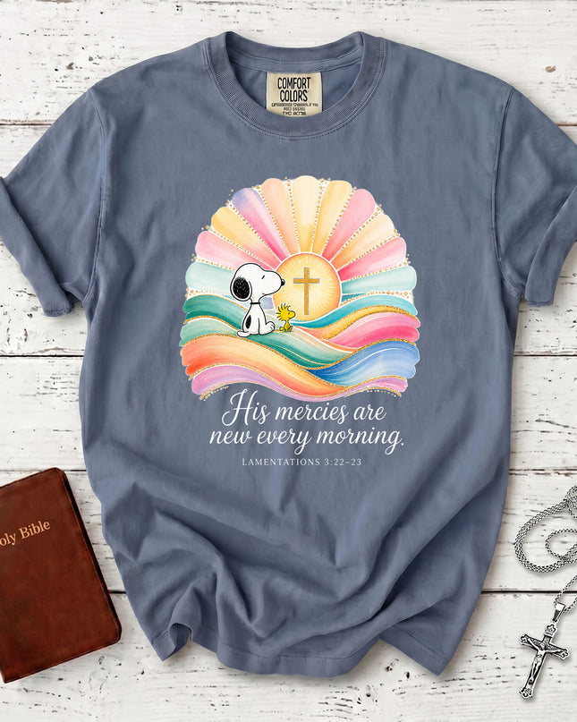 Comfort Colors His Mercies Are New Every Morning Christian T-Shirt