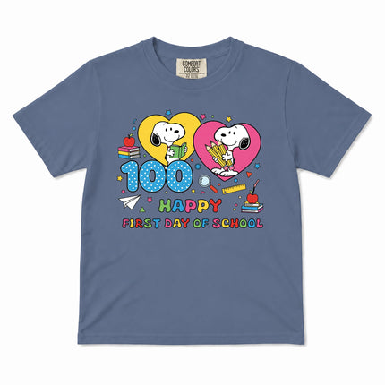 Comfort Colors 100 Days of School Happy Classroom Kid T-Shirt