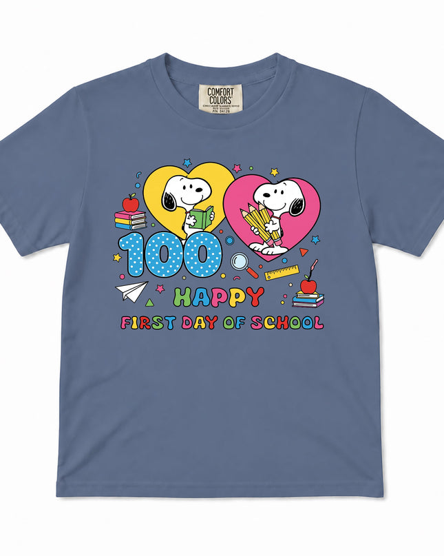 Comfort Colors 100 Days of School Happy Classroom Kid T-Shirt