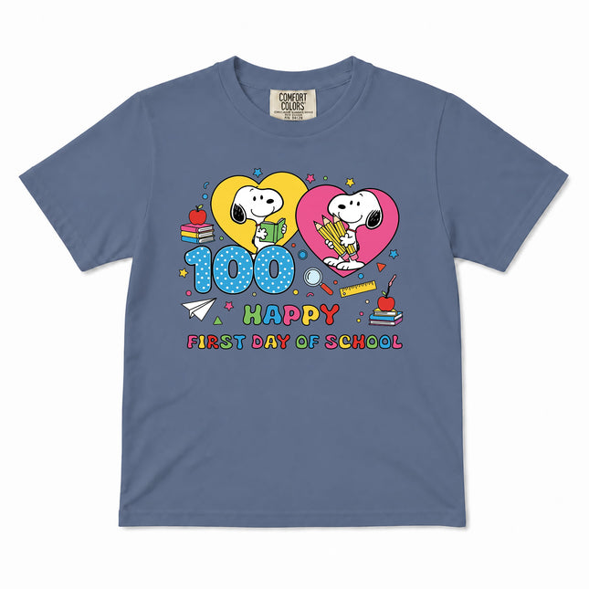 Comfort Colors 100 Days of School Happy Classroom Kid T-Shirt