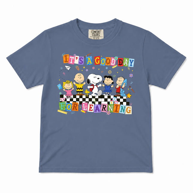 Comfort Colors Back To School Good Day For Learning Kid T-Shirt