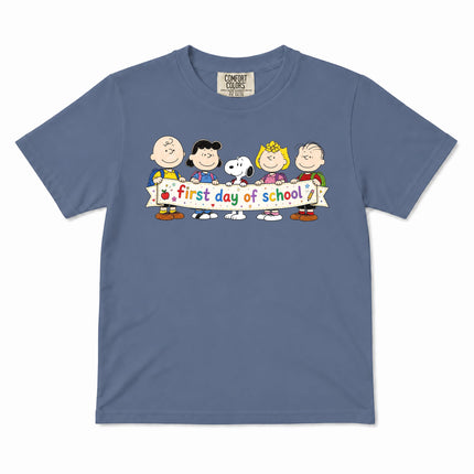 Comfort Colors First Day of School Back To School Friends Kid T-Shirt